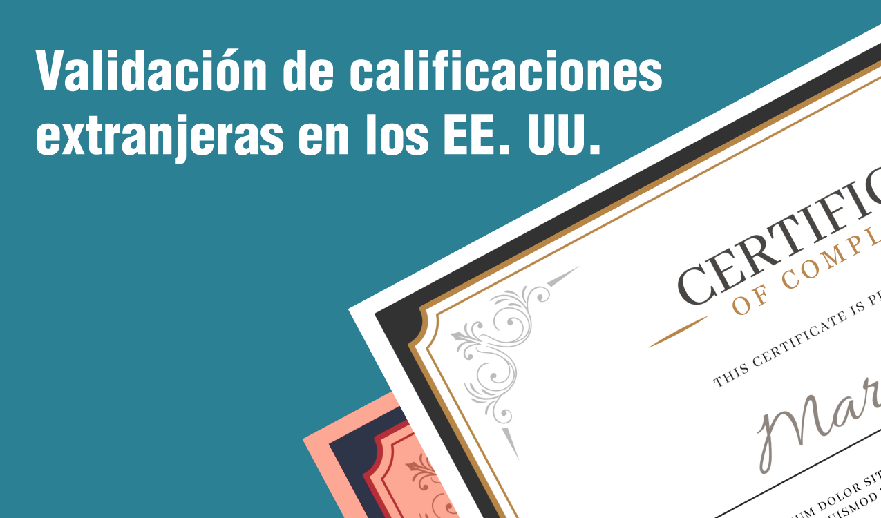 No existe una autoridad única en los EE. UU. que supervise este tipo de evaluaciones, cualquier reconocimiento de calificaciones extranjeras se realiza a nivel estatal. Esto significa que tendrás que verificar los pasos y requisitos necesarios con los estados correspondientes donde vives o deseas realizar la práctica.