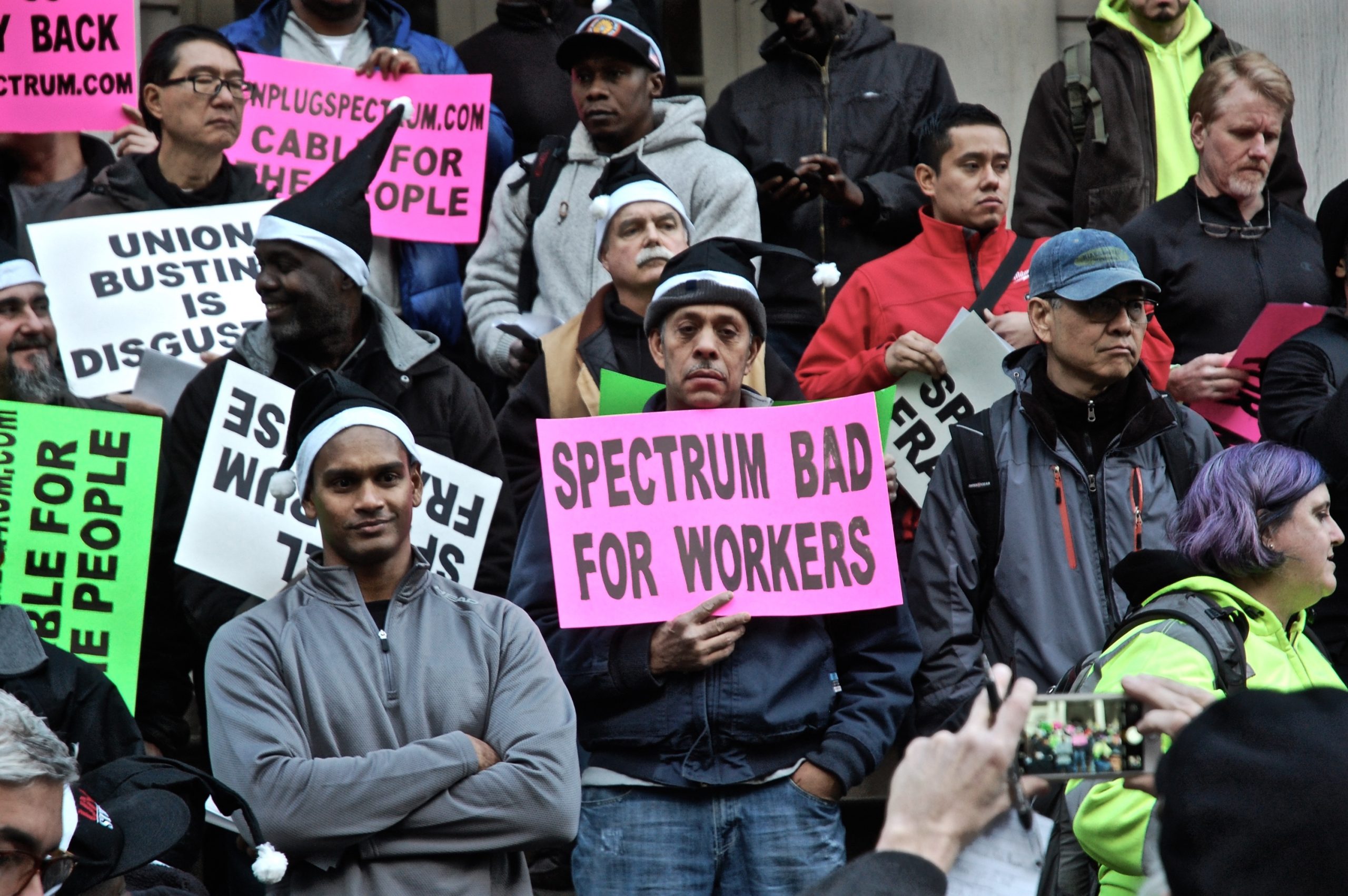 Workers were striking against Spectrum Cable for better conditions